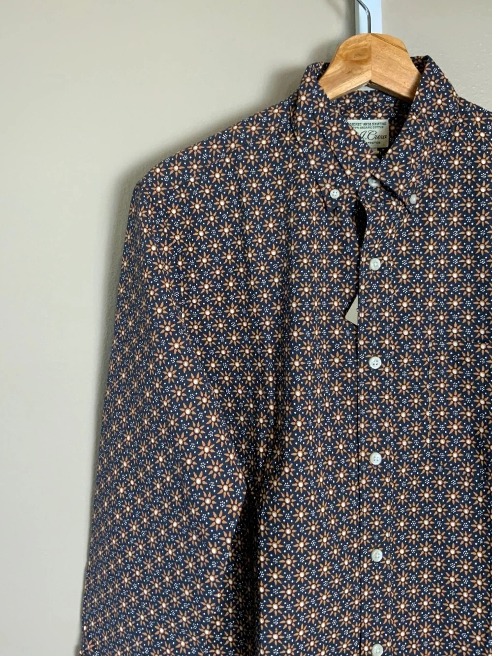 J. Crew Slim Stretch Secret Wash Cotton Poplin Button Down Shirt